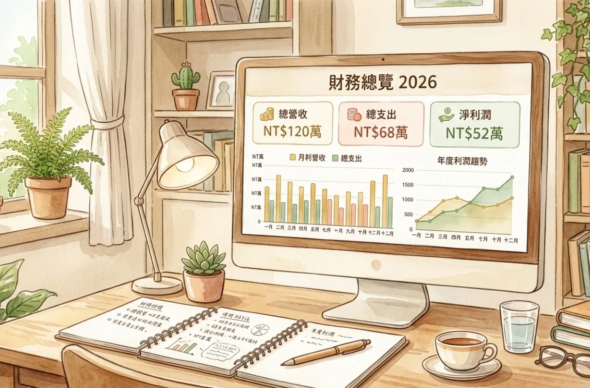 ProFi 年度財務報表 Dashboard