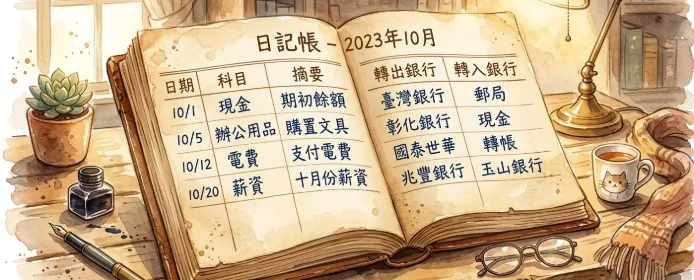日記帳收支記錄
