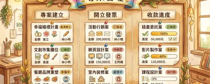 專案管理與自動建立發票