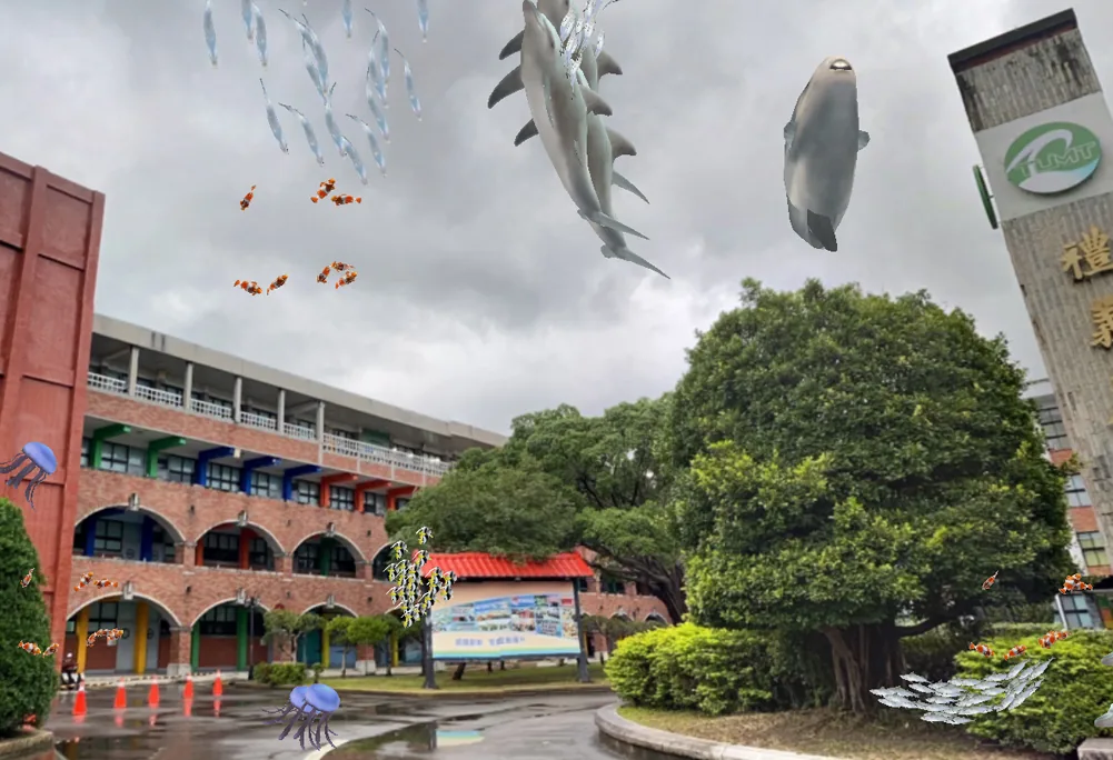 AR 海洋生物畫面 01