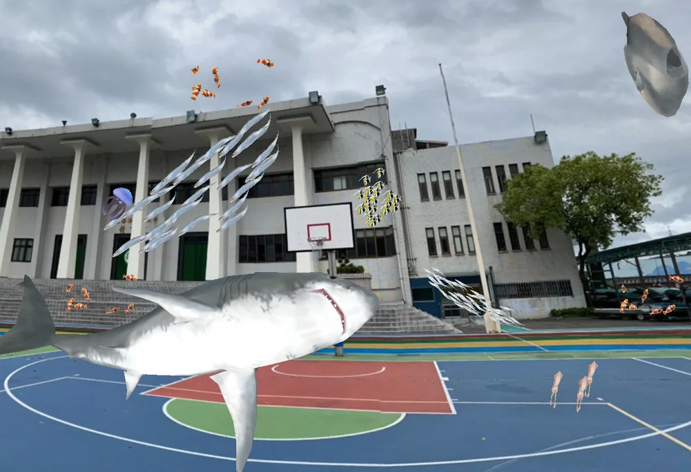 AR 海洋生物畫面 02